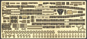 HASEGAWA 72110 QG10 - 1:350 IJN Destroyer Yukikaze Photoetched Parts