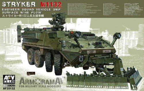Go to product AFV CLUB 35132 - 1:35 Stryker M1132 Engineer Squad Vehicle w/ Surface Mine Plow