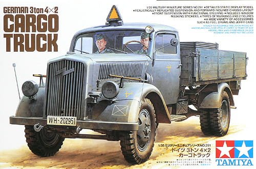 Go to product TAMIYA 35291 - 1:35 German 3ton 4x2 Cargo Truck