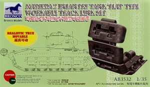 BRONCO AB 3532 - 1:35 Matilda 2 Flat Type Workable Track Link Set
