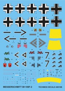 TECHMOD 48016 - 1:48 Messerschmitt Bf-109F-2