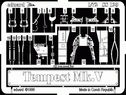 Go to product EDUARD SS129 - 1:72 Tempest Mk.V