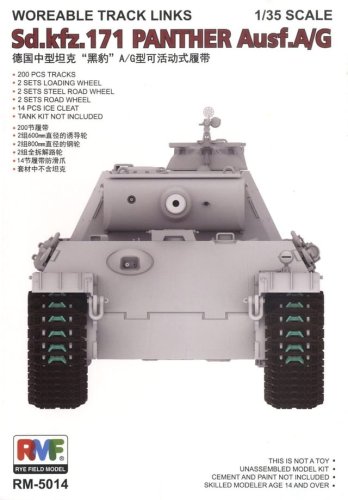Go to product RYE FIELD MODEL 5014 - 1:35 Panther Ausf.A/G - Workable Track Link