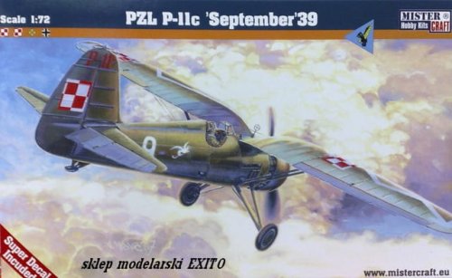Go to product MISTERCRAFT B07 - 1:72 PZL P.11c September 1939