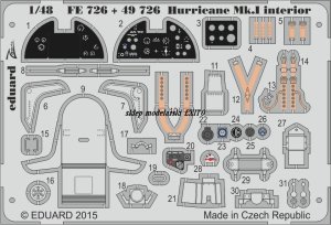 Eduard FE726 - 1:48 Hurricane Mk.I interior S.A.