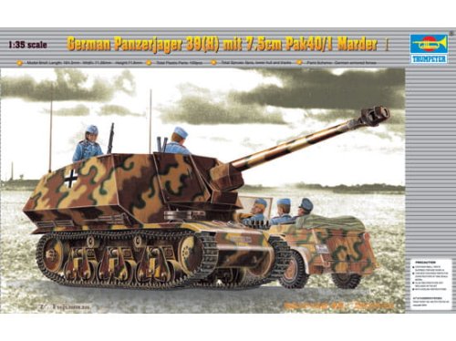 Go to product TRUMPETER 00354 - 1:35 German Panzerjager 39(H) mit 7.5cm Pak40/1 Marder