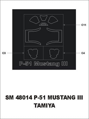 Go to product MONTEX SM48014 - 1:48 P-51 B Mustang III