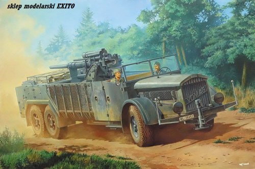 Go to product RODEN 727 - 1:72 Selbstfahrlafette auf Fahrgestell VOMAG 7 or 660 mit 8,8 cm Flak