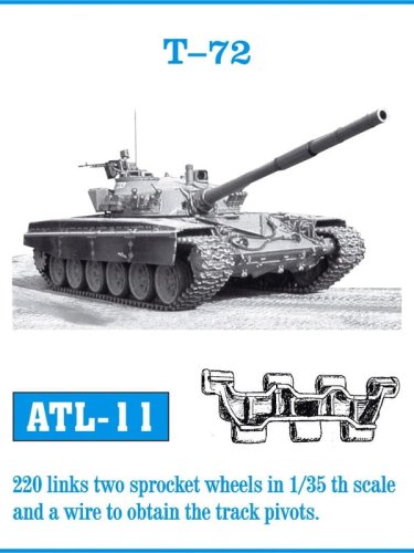 Go to product Friulmodel ATL-011 - 1:35 T-72 metal tracks