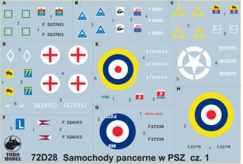 Go to product TORO MODEL 72D28 - 1:72 Armoured cars in Polish service vol.1 Egypt 1942 - Italy 1945