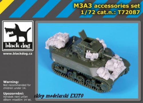 Go to product BLACK DOG T72087 - 1:72 M3A3 accessories set