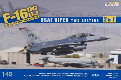 Go to product KINETIC 48005 - 1:48 F-16D Block 50 - USAF Viper 2 seat