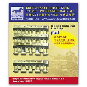 BRONCO AB 3511 - 1:35 Comet workable track set