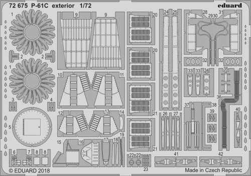 Go to product EDUARD 72675 - 1:72 P-61C exterior