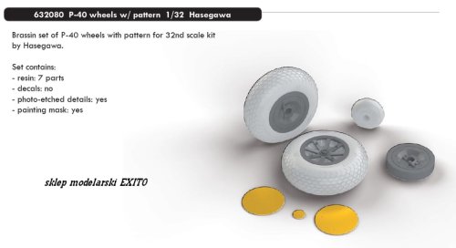 Go to product EDUARD 632080 - 1:32 P-40 wheels w/ pattern