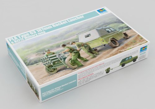 Go to product TRUMPETER 02320 - 1:35 PLA Type 63 107mm Rocket Launcher & BJ212 Military Jeep