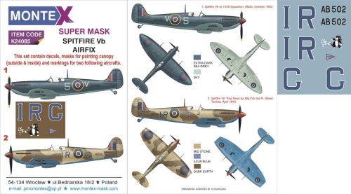 Go to product MONTEX K24085 - 1:24 Spitfire Mk.Vb