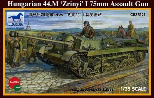 Go to product BRONCO CB 35121 - 1:35 Hungarian 44.M Zrinyi I 75 mm Assault Gun