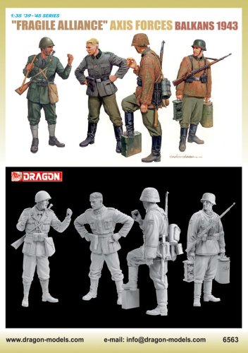 Go to product DRAGON 6563 - 1:35 Fragile Alliance Axis Forces (Balkans 1943)