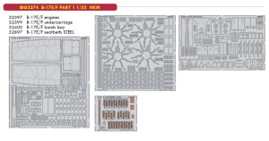 EDUARD BIG3374 - 1:32 B-17E/F Part 1