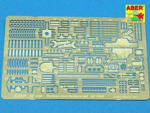 Go to product ABER 35A004 - 1:35 German tools holders set 1943-45