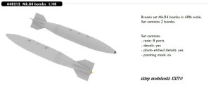 EDUARD 648212 - 1:48 Mk.84 bombs