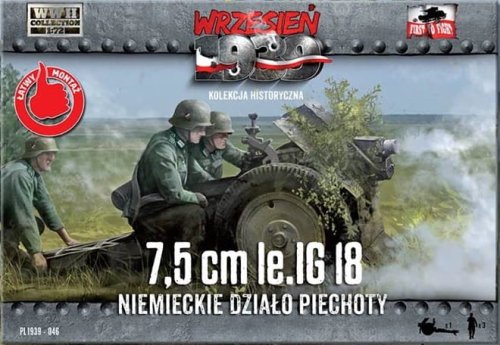 Go to product FIRST TO FIGHT 046 -  Wrzesień 1939 - 1:72 7,5 cm le.IG 18 Niemieckie działo piechoty