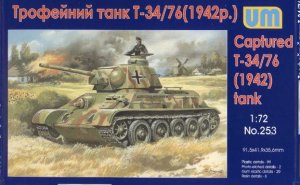 UNIMODELS 253 - 1:72 Captured T-34/76(1942) tank