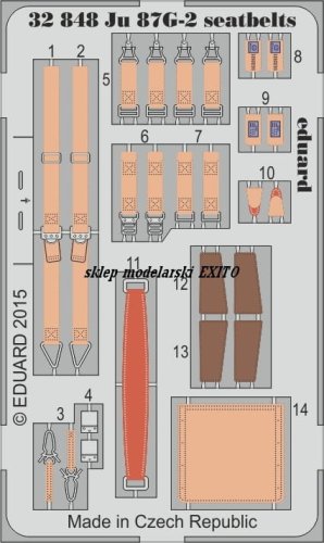Go to product EDUARD 32848 - 1:32 Ju 87G-2 seatbelts