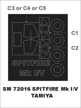 Go to product MONTEX SM72016 - 1:72 Spitfire Mk.I/V