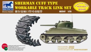 BRONCO AB 3547 - 1:35 Sherman Cuff Type Workable Track Link Set