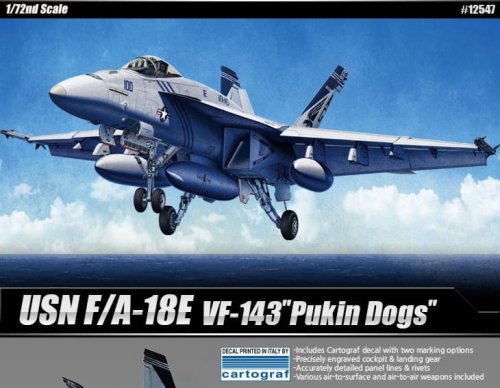 Go to product ACADEMY 12547 - 1:72 USN F/A-18E VFA-143 Pukin Dogs