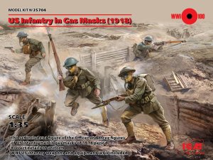 ICM 35704 - 1:35 US Infantry in Gas Masks (1918)