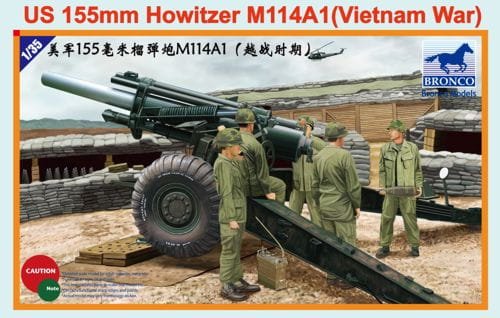 Go to product BRONCO CB 35102 - 1:35 US 155mm Howitzer M114A1 (Vietnam War)