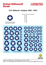 Go to product TECHMOD 48103 - 1:48 U.S. National Insignia 1919-1942