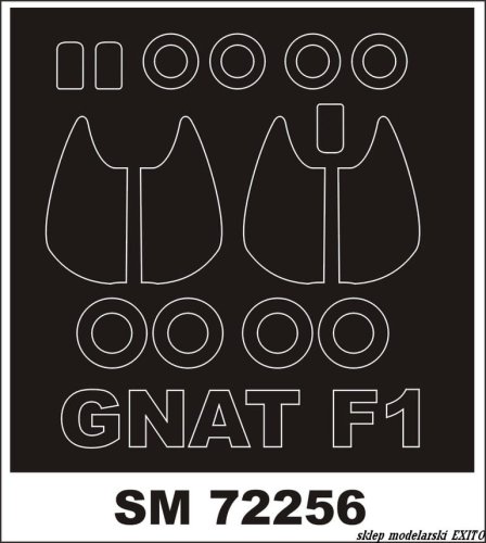 Go to product MONTEX SM72256 - 1:72 Gnat F.1