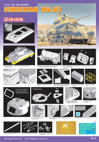 Go to product DRAGON 6313 - 1:35 Sherman Mk.III