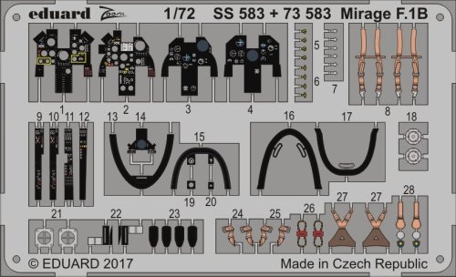 Go to product EDUARD SS583 - 1:72 Mirage F.1B