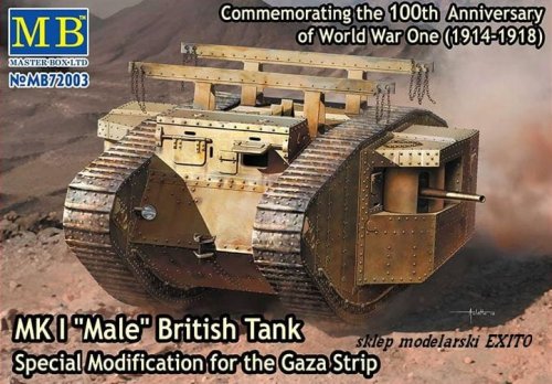 Go to product MASTER BOX 72003 - 1:72 MK I  Male - British Tank - Special Modification for the Gaza Strip