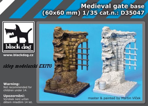 Go to product BLACK DOG D35047 - 1:35 Medieval gate - base (60 x 60 mm)