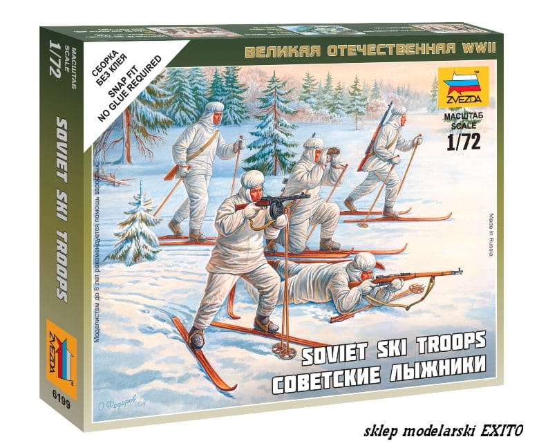Go to product ZVEZDA 6199 - 1:72 Soviet Ski Troops