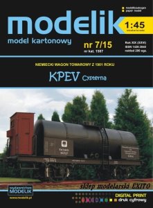 MODELIK 1507 - 1:45 KPEV cistern wagon (German wagon) 1901