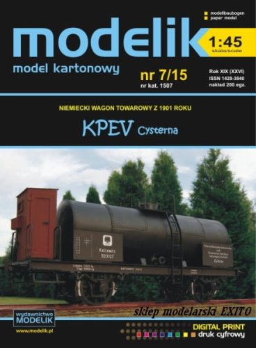 Go to product MODELIK 1507 - 1:45 KPEV cistern wagon (German wagon) 1901