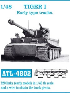 Friulmodel ATL-4802 - 1:48 Metal Tiger I early type tracks