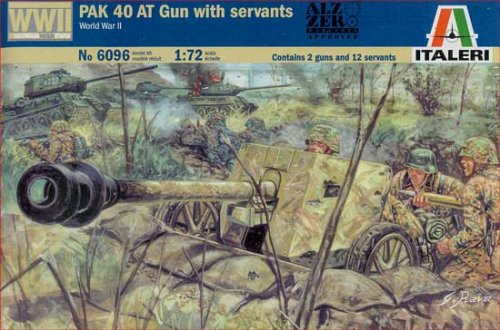 Go to product ITALERI 6096 - 1:72 German PaK 40 AT Gun with servants