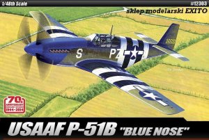 ACADEMY 12303 - 1:48 USAAF P-51B Blue Nose