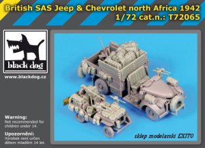 BLACK DOG T72065 - 1:72 British SAS Jeep & Chevrolet North Africa 1942