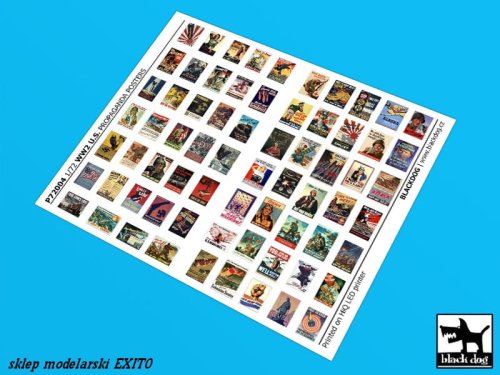 Go to product BLACK DOG P72004 - 1:72 WW II U.S Propaganda posters (69 posters)