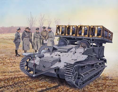 Go to product MIRAGE 35518 - 1:35 Samobieżna wyrzutnia UE-sWG 40/28 cm Wk Spr