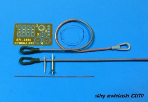 EUREKA XXL ER-3550 - 1:35 Set of towing cables, antenna base and MG barrel for T-90 MBT